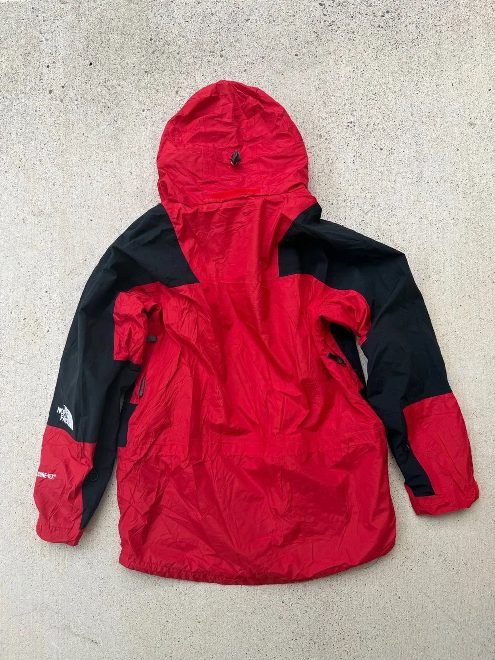 The North Face Gore Tex Mountain Jacket Red Black Waterproof Mens M - Picture 11 of 14